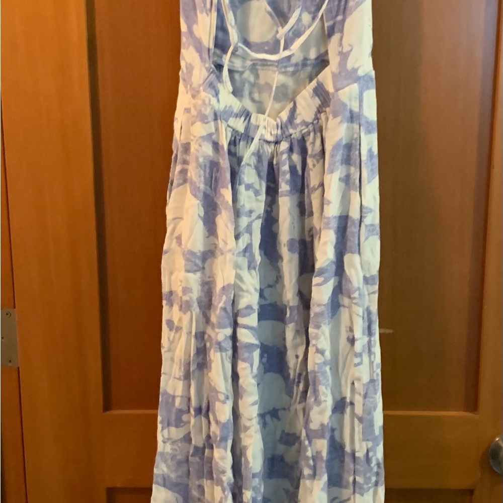 Open Edit Marble Print Open Back Sundress - image 4